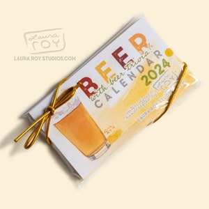 2024 Beer Trivia Mini Watercolor Calendar image 8