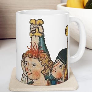 My Head Hurts Mug | Funny Coffe Mug, Medieval Art image 1