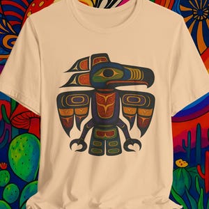 Haida Tlingit Native Thunderbird Totem Tee | Raven, indigenous art, Unisex T-Shirt, Perfect for Festivals