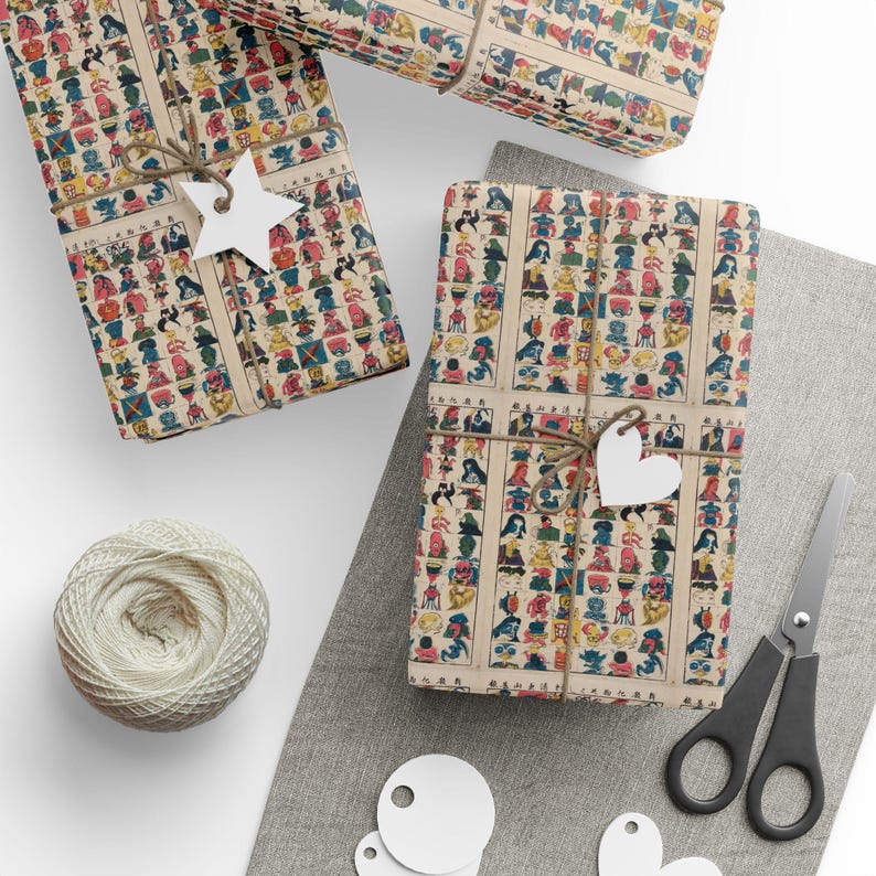 Yokai Gift Wrap | Japanese Art Wrapping Papers image 1