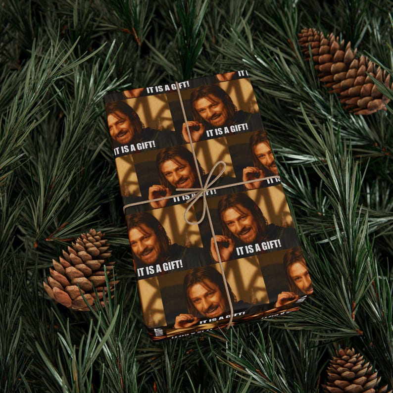 Boromir Meme Wrapping Papers | Funny Wrapping Paper image 5