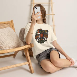 Haida Tlingit Thunderbird Totem Tee: Indigenous Art T-Shirt image 2