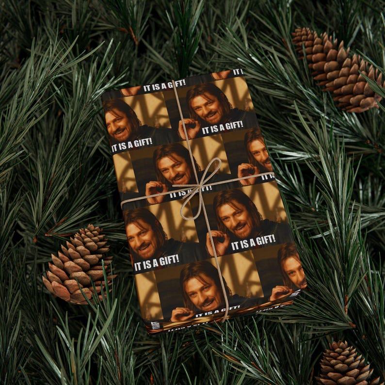 Boromir Meme Wrapping Papers | Funny Wrapping Paper image 4