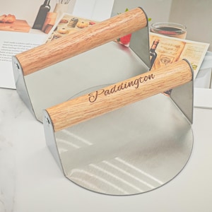 Custom Hamburger Press - Outdoor Grilling Tools - Dad Gifts - Housewarming Gifts - Birthday Gifts - Chef Gifts - Anniversary Gifts