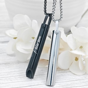 Customized necklace decompression whistle - yoga whistle - relaxation meditation - mother&#39;s gift - decompression gift - girlfriend gift