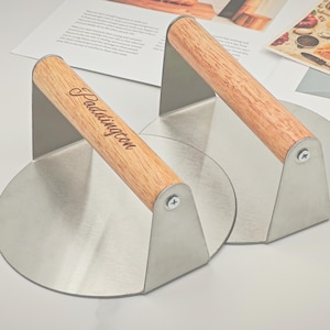 Custom Hamburger Press - Patty Press - Gift for Dad - Outdoor Travel Grilling Tools - Grilling Gift for Chef - Anniversary Gift