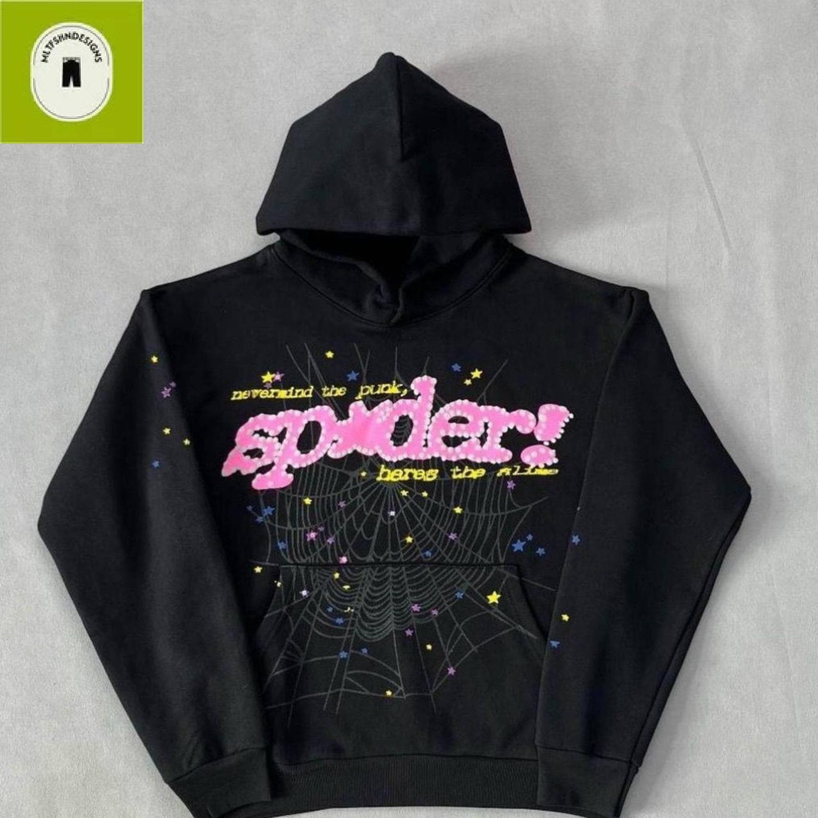 Sp5der hoodie black - Etsy 日本