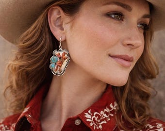 Western Buckin' Becky Bronco Earrings | Country Festival Earrings