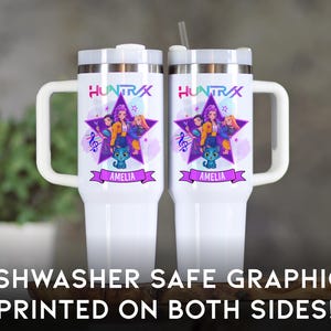 Demon Hunters Tumbler, Custom Name KPOP Gift for Teen Girl, Huntrix Mira Rumi Zoey Cup, Anime Gamer Girl Gift, 40 oz & 20 oz, Gen Z Keepsake