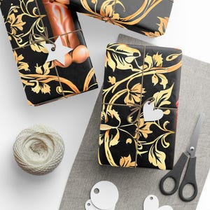 NSFW Elegant Decorative Wrapping Paper, Luxurious Gift Wrap for Holidays, Birthdays, Weddings, Parties, Special Occasions