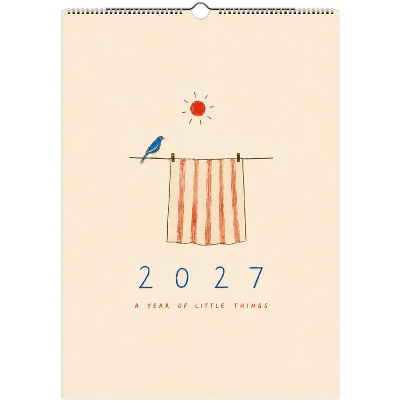 2027 Wall Calendar, Illustrated Wall Calendar image 1
