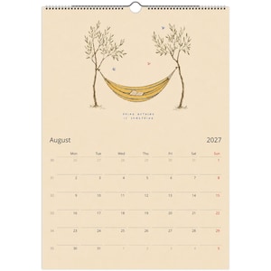 2027 Wall Calendar, Illustrated Wall Calendar image 3
