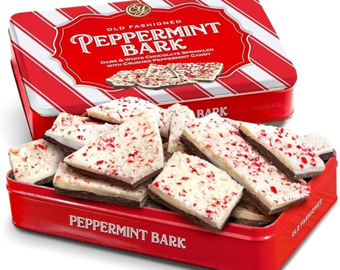 A Gift Inside Handmade Layered Dark and White Chocolate Peppermint Bark