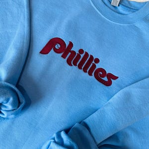 Phillies Sweater / Phillies Embroidered Sweater / Appliqué Embroidery / Go Phils / Phanatic