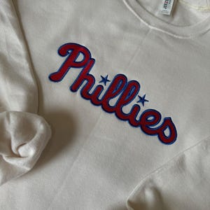 Phillies Sweater / Phillies Embroidered Sweater / Appliqué Embroidery / Go Phils / Phanatic