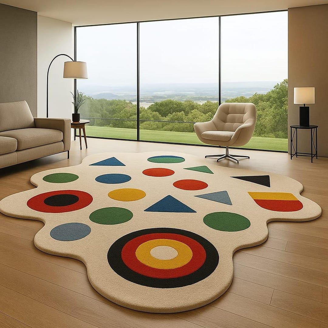 Playful Rug Abstract Landscape