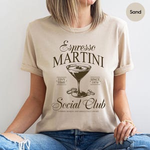 Espresso Martini Shirt, Espresso Martini Tee, Tini Time TShirt, Espresso Lover Tees, Martini Cocktail Gift
