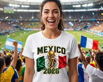Mexico Soccer 2026 Shirt: Mexican Football Fan Gift Tee, Team Tournament Outfit