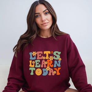 Motivational Quote Sweatshirt: Study Vibes Crewneck - Back To School