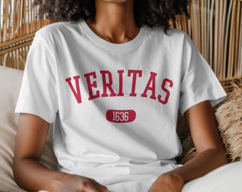 T-shirt Veritas 1636 Harvard Shirt Equality Resist Fascism Alumni T-shirt cadeau universitaire féministe fier