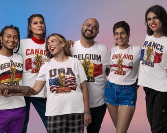 Custom Country Soccer Shirt: Custom World Football Fan Tee, International Sports Tournament Outfit