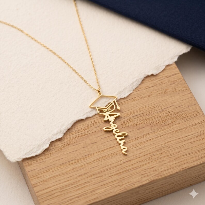 Custom Graduation Necklace, Custom High School, College Graduation Gift ...