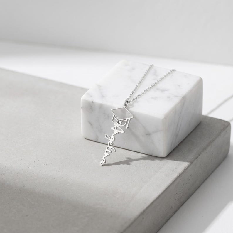 Custom Graduation Necklace, Custom High School, College Graduation Gift ...
