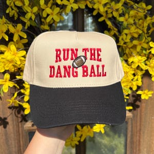Run the Dang Ball Trucker Hat: Retro Football Game Day Cap