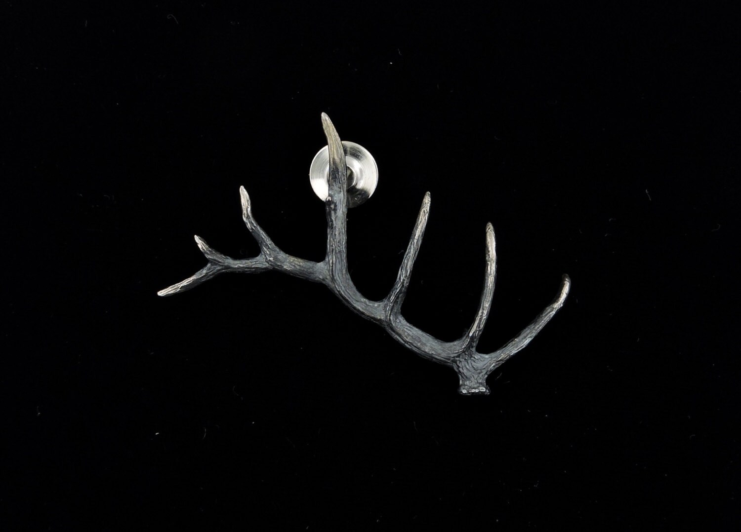 Sterling Silver Elk Antler Pin Etsy Australia