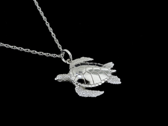 Etsy shop turtle necklace