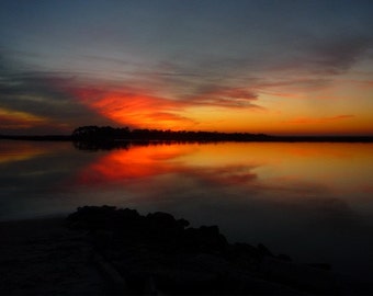 Tybee Island Sunset Original inédita Foto 8 x 10