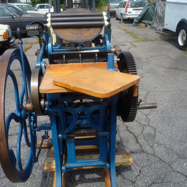 Old Style C&P Chandler and Price 8x12 treadle letterpress letterpresses printing press