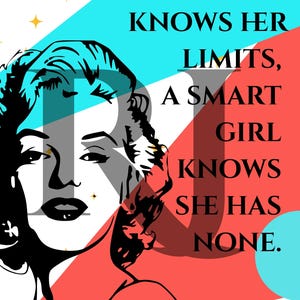 Marilyn Monroe Art - Digital Print - Old Hollywood - Pop Art - Quote Art - Marilyn Monroe Decor - Marilyn Monroe Wall Art - Vibrant Art