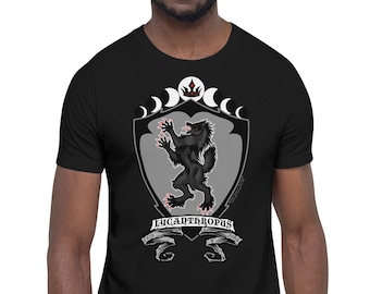 Rampaging Werewolf Shield Crest Short-Sleeve Unisex T-Shirt