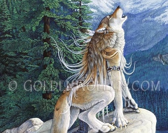 狼男と女のプリント - Etsy 日本