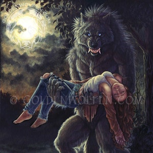 Werewolf with a Woman Print image 1