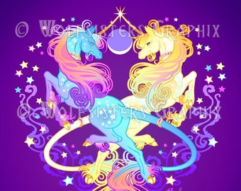 Dancing Unicorns Print