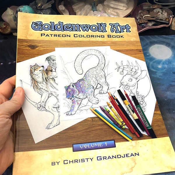 Goldenwolf Art Patreon Coloring Book Volume 1