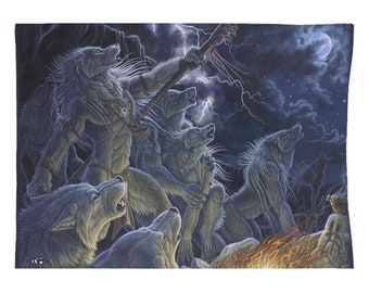 Werewolf Wolf Pack With Storm Tapestries