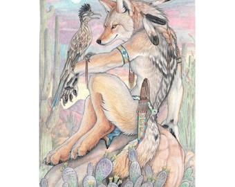 Coyote And Roadrunner Tapestries
