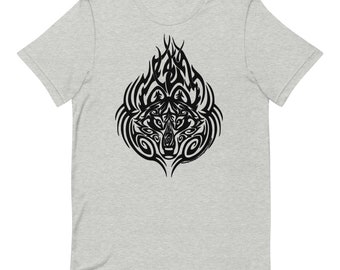 Tribal Wolf Head Unisex t-shirt