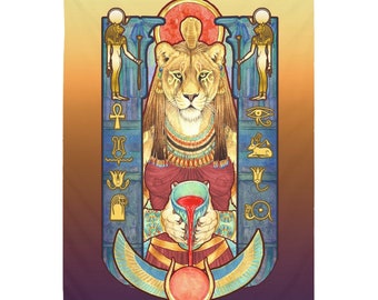 Sekhmet Egyptian Lioness Tapestries