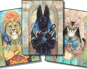Egyptian Gods Three Print Pack