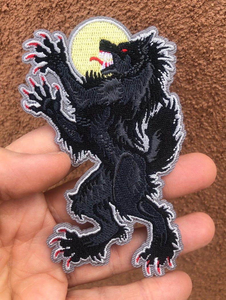 Lycanthropus Werewolf Embroidered Iron-on Patch - Etsy