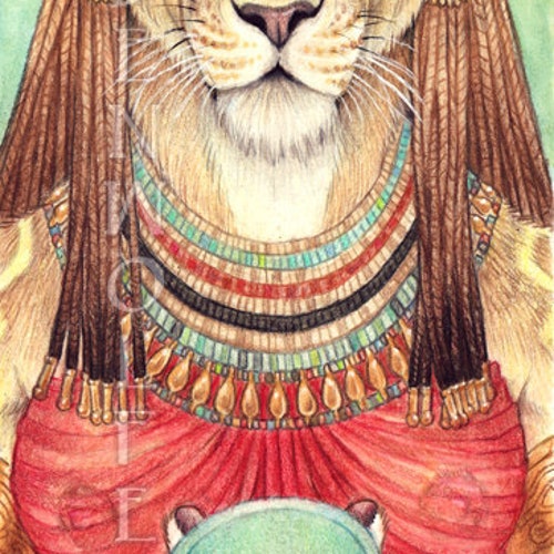 Hathor Egyptian Goddess Cow Print - Etsy