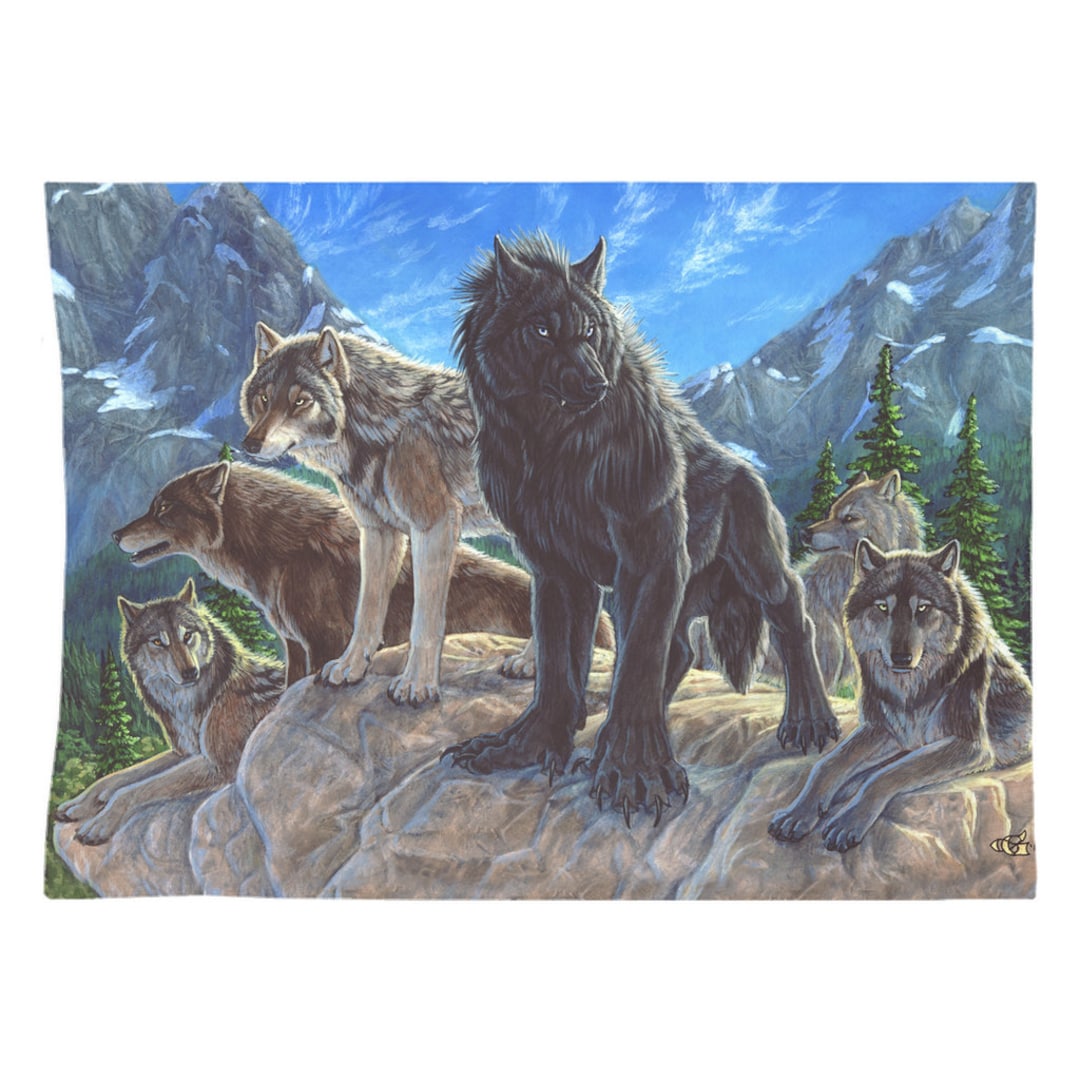 Manada de lobos y hombres lobo Telas decorativas - Etsy México, image size:1080x1080