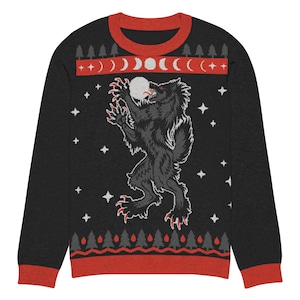 Black Werewolf Knitted Sweater