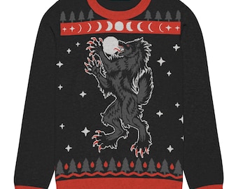Black Werewolf Knitted Sweater