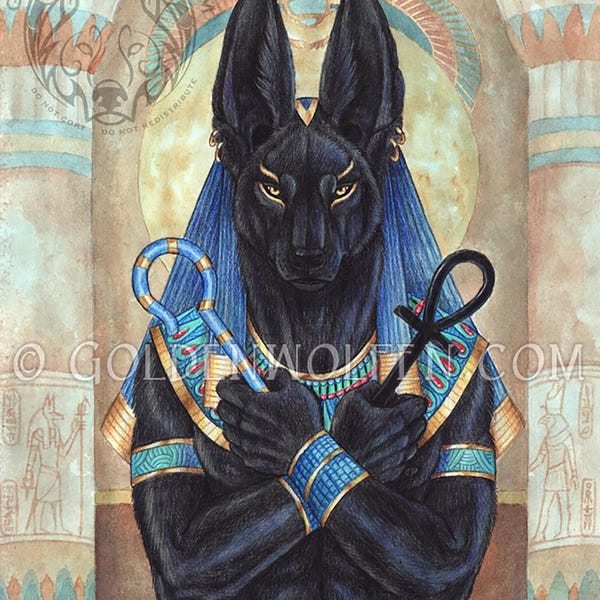 Anubis Egyptian God Print