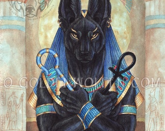 Anubis Egyptian God Print